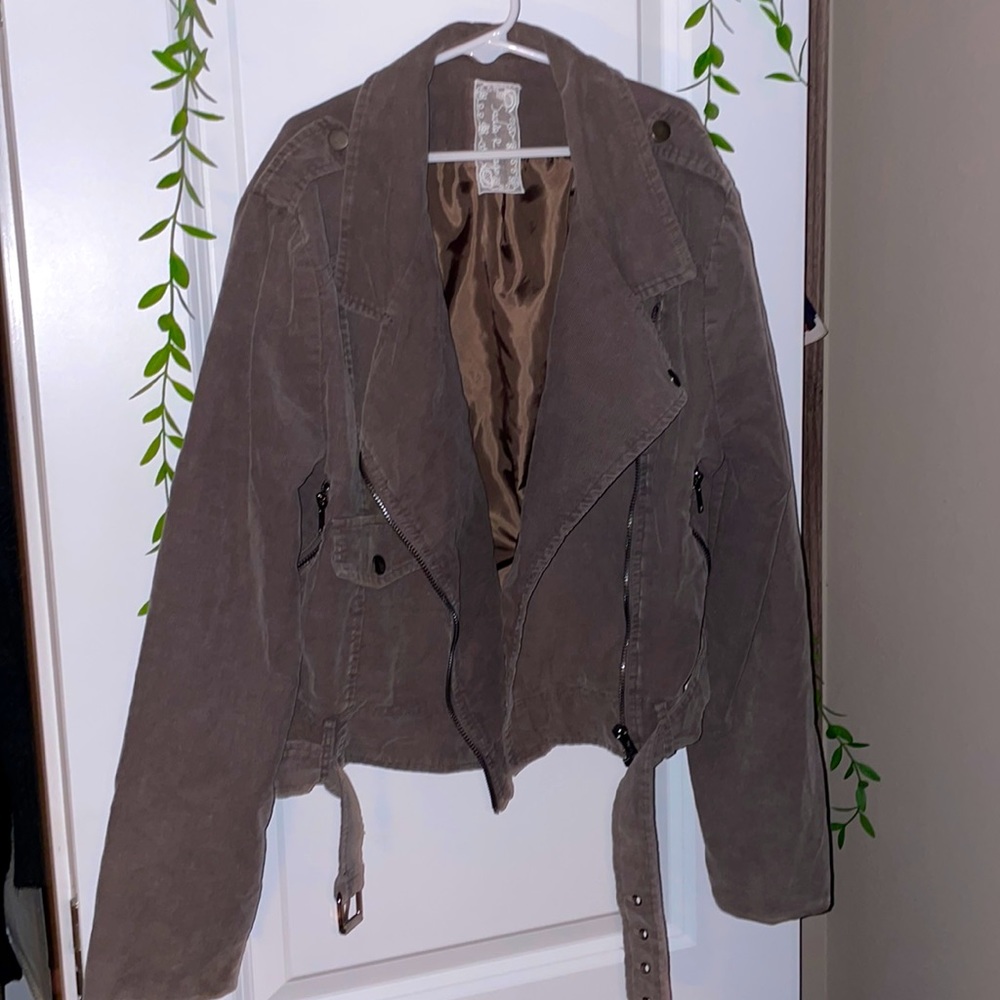 Sadie and Sage Brown Moto Jacket